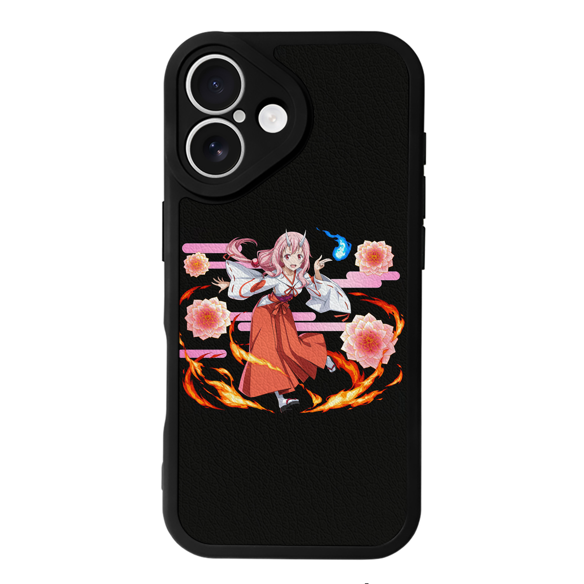 （画像用） 転スラ Regarding Reincarnated to Slime 【iPhone 16シリーズ対応】シリコンスマホケース（レザー調） 材質：シリコン